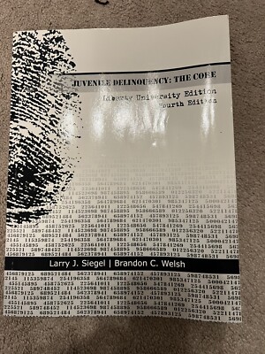 Juvenile Delinquency: Core 4th Edition ISBN-13 978-1-111-97420-6 | eBay