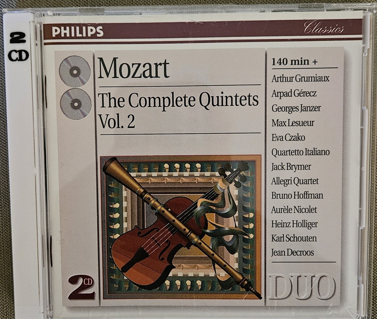 クラシック PHILIPS Mozart Quintets, Quartets, etc. Mozart: Quintets; Quartets; Etc. (CD, Feb-1991, 3 Discs