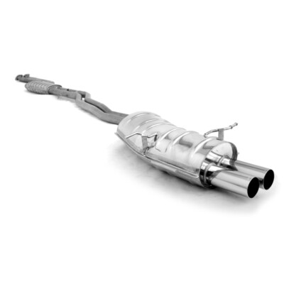 EISENMANN Komplettanlage ab Kat BMW 3er E46 320i bis 330ci 2x70mm gerade poliert
