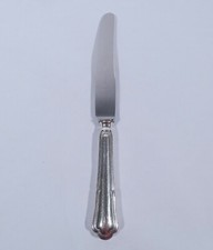  Gebr. Hepp Chippendale Speisemesser L 26 cm 90 er Silber Besteck Monogramm LB  