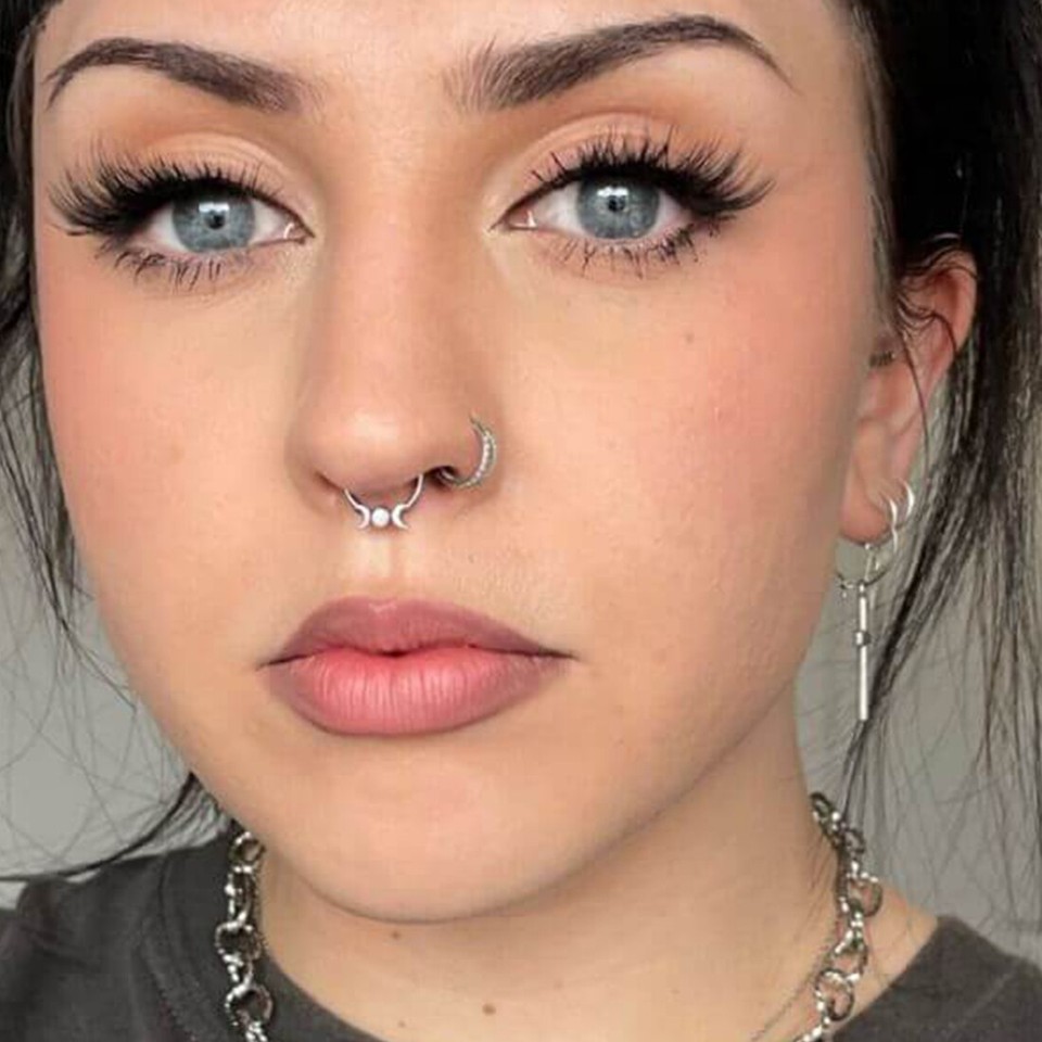 Set De 3 Anneaux De Piercing Nez 18G (8mm Et 10mm) - Acier Chirurgical, Finition Miroir - Opale, Double Ou Simple