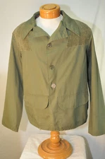 Vintage Black Sheep Brand Lightweight Green Hunting Jacket Game Pouch Japan 1960