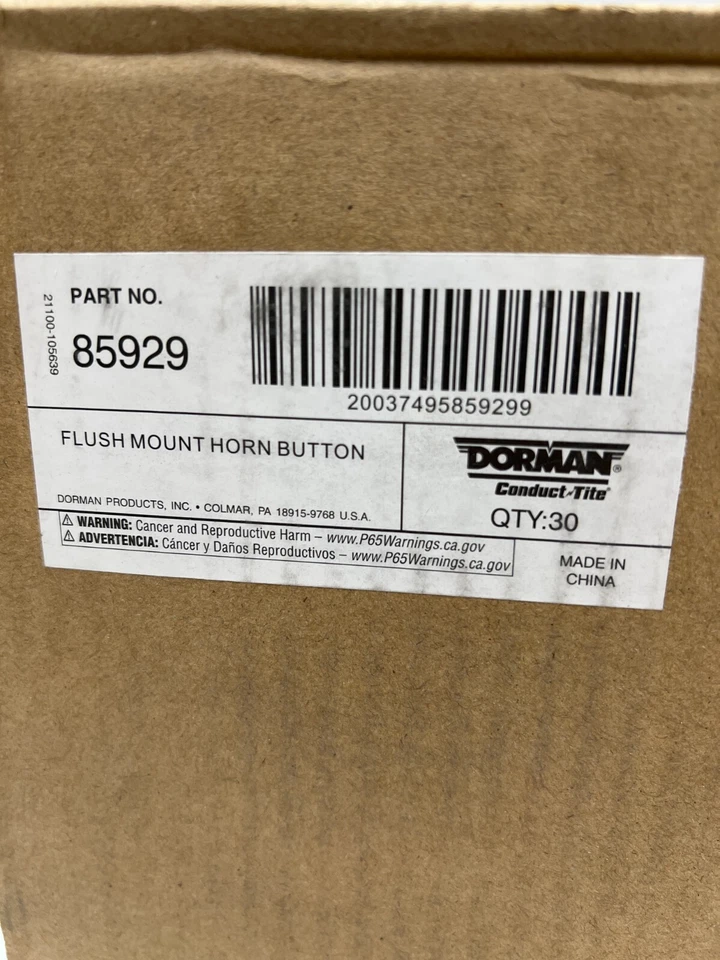 (2 paquetes de 5) Interruptor eléctrico Dorman 85929 botón de bocina de montaje empotrado Foto 3 de 4