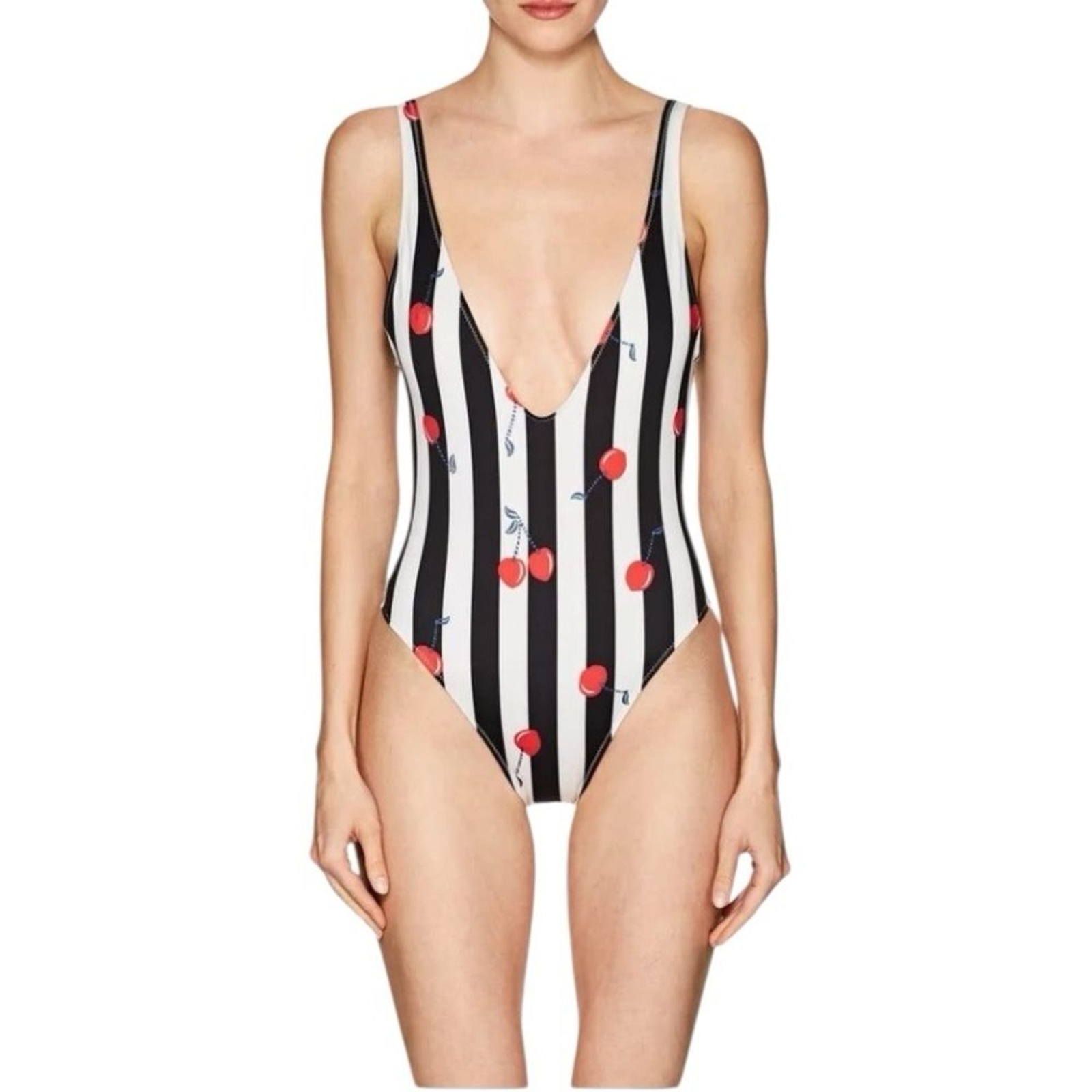 SOLID & STRIPED Cherry Print One-Piece Swimsuit V… - image 15