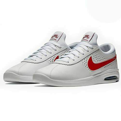 nike sb air max bruin vapor white red
