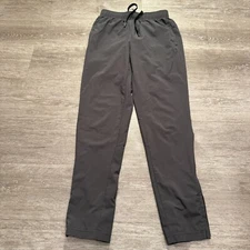 LAYER 8 Pants Womens Small Gray QWICK DRY WORKOUT Drawstring Workout 26x30
