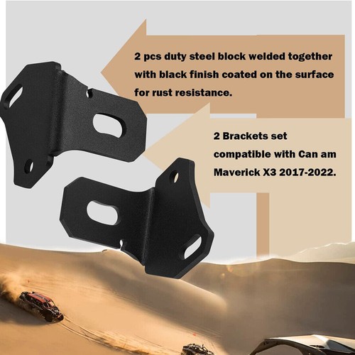 2 soportes de montaje de antena de bandera de pilar trasero para Can am Maverick X3 2017-2022 - Imagen 9 de 10