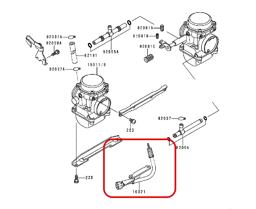 だいすきやきうページ Carburetor Throttle Idle Adjust Screw For Kawasaki Vulcan 500 1996