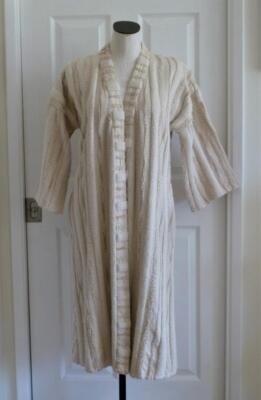 Ollari Anthropologie Renee Lagenlook Boho Textured Open Kimono Duster Coat XS S