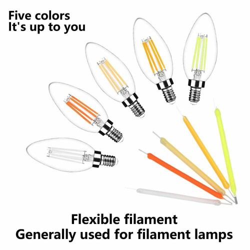 10pcs 3V 38/18.5mm LED Filament Lamp Light For Edison Incandescent Lights USA - Picture 15 of 22