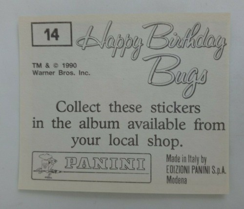 1990 Panini Happy Birthday Bugs (Pick Your Sticker) - Picture 19 of 343