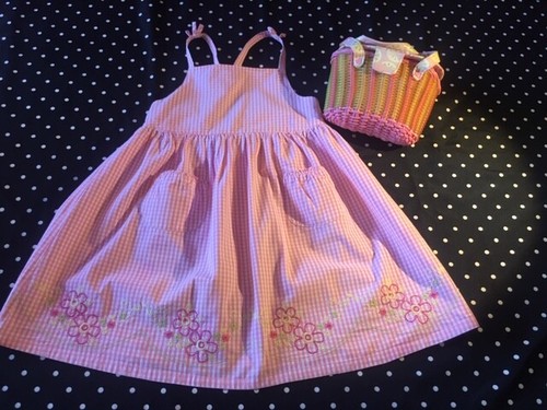 Vintage Gymboree dress basket purse NWT 6 Lemony Fresh oufit set - Picture 2 of 9