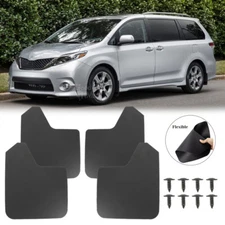 For Toyota Sienna 2004-2017 4PCS Front Rear Mud Flaps Splash Guard Wide Mudguard