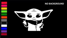 BABY YODA, GROGU, FULL, THE CHILD Decal Stickers for Cars, Window, Laptops,