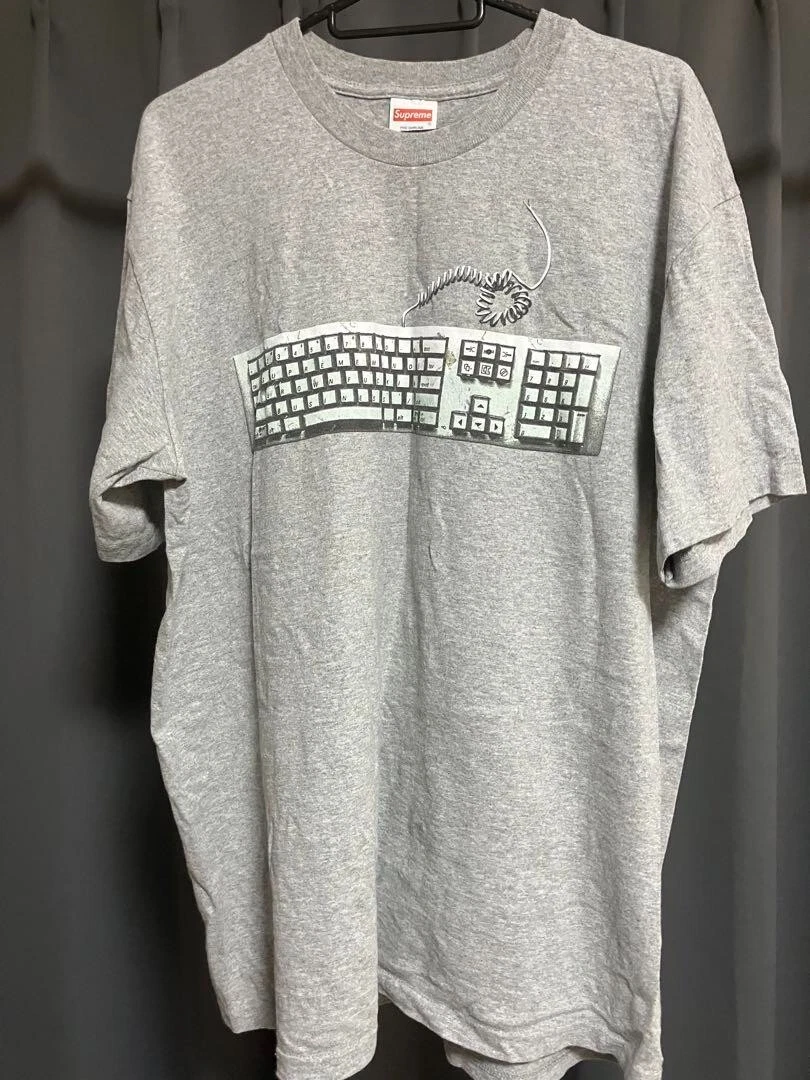 SUPREME Clavier Tee SS19 Homme Gris Taille M