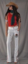 Mexico Soccer Flag Jeans Cinco de Mayo MADE IN USA LA California-World Wildlife
