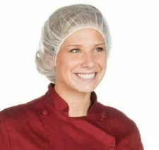 1000 pcs Disposable Bouffant Cap Hair Net Non Woven Head Cover 21"