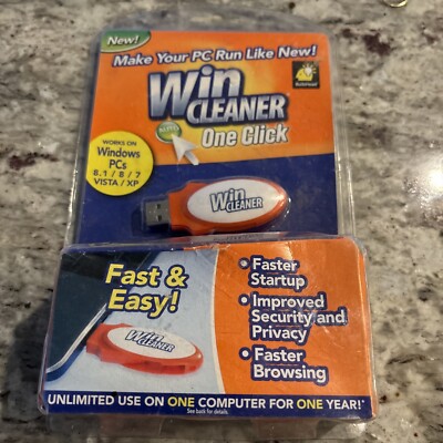 Win Cleaner One Click USB PC Computer Clean Repair Protect Windows 