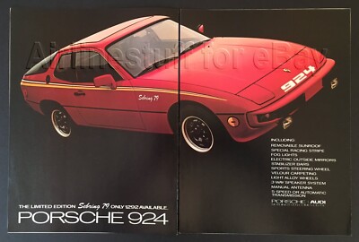 1979 PORSCHE 924 2-pg ad LIMITED EDITION SEBRING '79 advert automobile sportscar