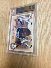 2001 Fleer Barry Bonds Home Run King Jumbo Card #’d 694/2500 Beckett 9.5