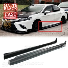 For Toyota Camry LE SE XSE XLE 18-2025 Yofer V1 Matte Black Side Skirt Extension