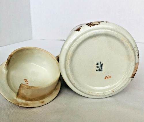 B&M China CHOCOLATE POT Burroughs and Mount Ford Wild Flower Motif Decorated - Picture 9 of 9