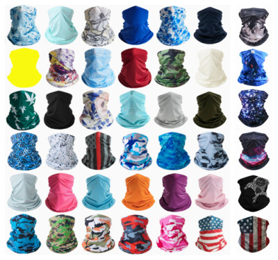 Face Mask Mouth Covers Covering Elastic Neck Gaiter Reusable Washable Breathable