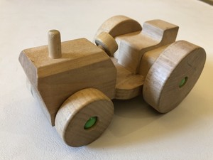 wooden toy tractor