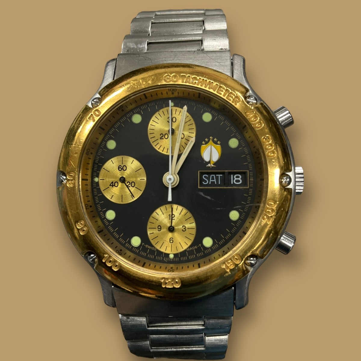 The Franklin Mint The F-16 Flyer Watch Valjoux 7750 Chronograph