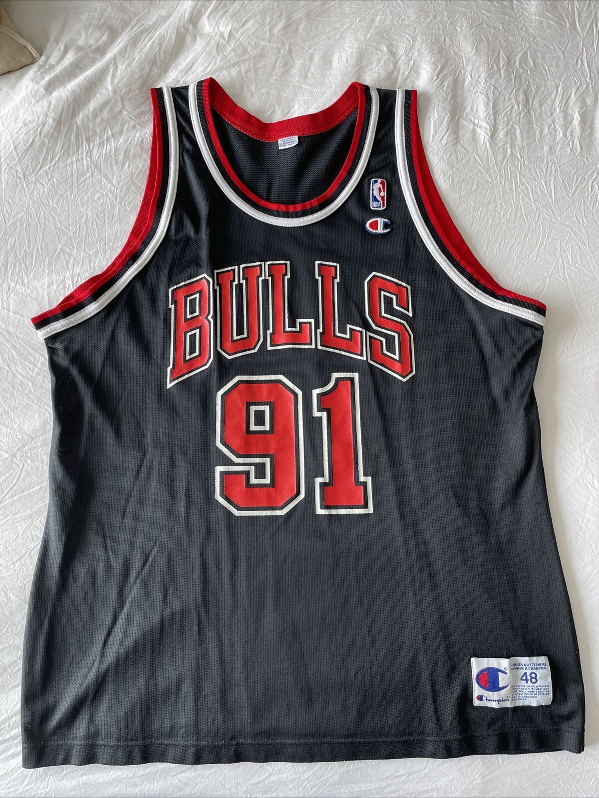 NBA_ College Wears Men's #91 Dennis Rodman Jersey #33 Scottie