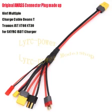 Multiple 6in1 Cable Amass Dean T JST XT60 XT30 Plug Cable for SKYRC ISDT Charge