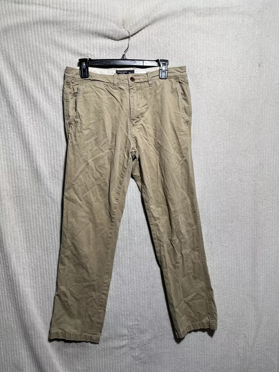 Vintage Abercrombie Fitch Pants Men s Size 30x32 Chino Cotton Stretch Khaki