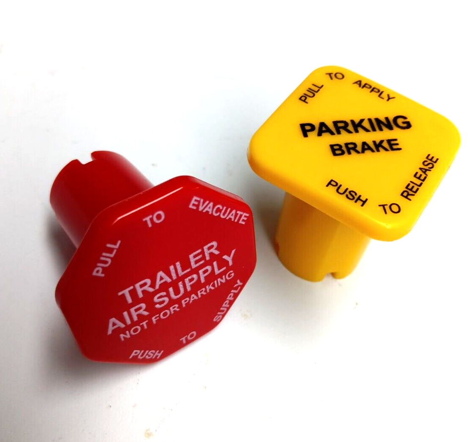 kenworth peterbilt freightliner mack Semi truck parking air brake knobs