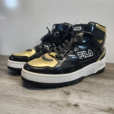 FILA Men's Teratach 600 Mid Casual Shoes - 1BM01830-016 Gold/Black - Sizes 9.5