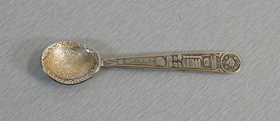 Set 6 cucchiaini da sale in argento sterling 925 cucchiaini da moka Messico A... - Immagine 4 di 4