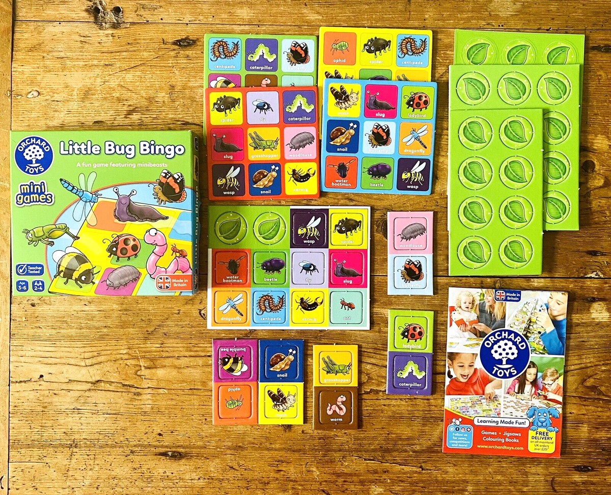 Orchard Toys Mini Travel Game Little Bug Bingo NEW Never Played