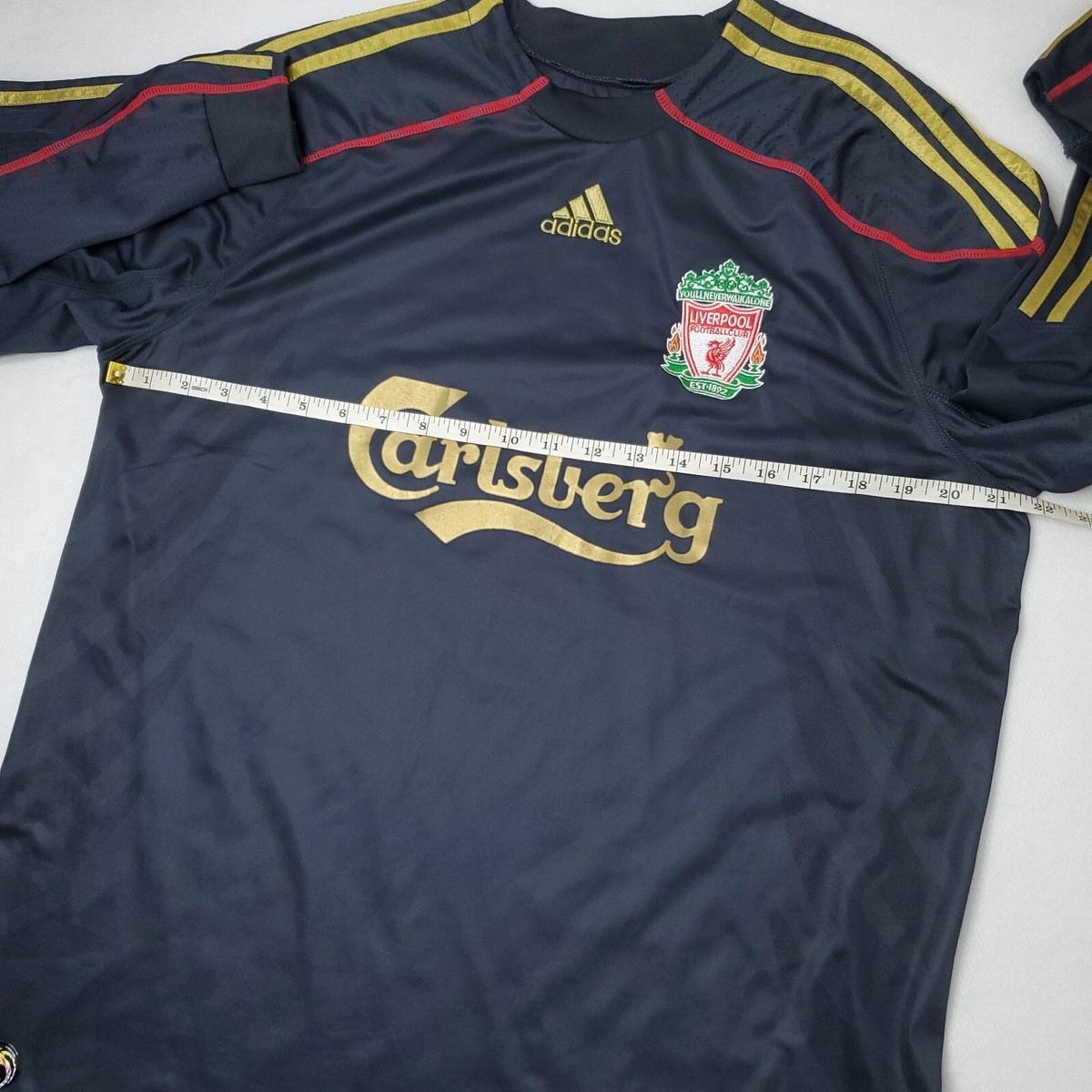 2010 Liverpool FC Adidas Mens 4XL** Carlsberg Soccer Jersey