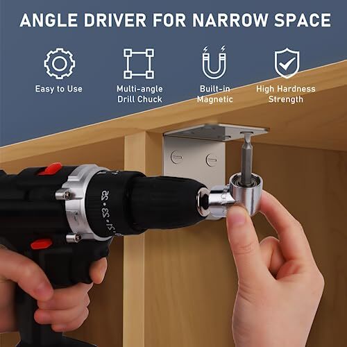 Bit Holder Cool Gadgets, 1/4 Hex Drill Bit Holder Key Chain 12Pcs