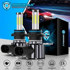 2/4/6-sides 9012 LED Headlight Bulbs Kit High Low Beam Super Bright 6500K White