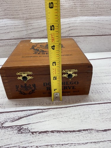 Vintage Cigar Box ~ Don Diego Reserve ~ Dominican Republic Wood~ BOX ONLY - Picture 4 of 11