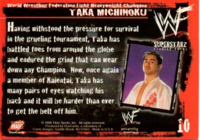 Taka Michinoku WWF Comic Image Wrestling Trading Card 1998 #10
