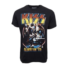 KISS ROCK AND ROLL ALIVE IN 75  T SHIRT