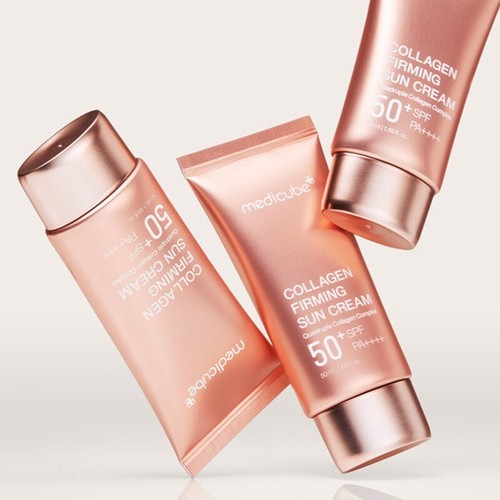 MEDICUBE Collagen Firming Sun Cream SPF50+/PA++++ Brightening Glow - Picture 1 of 11