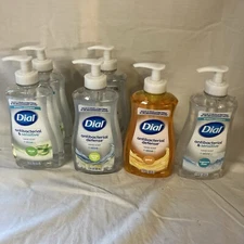 Lot of 6 Dial Antibacterial Defense Hand Soap + Aloe 4 Different 11 OZ Each FS!