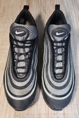 Nike Air Max 97 Ultra 17 Black Grey Running Shoes 918356-001 Men's Sz 11.5 great
