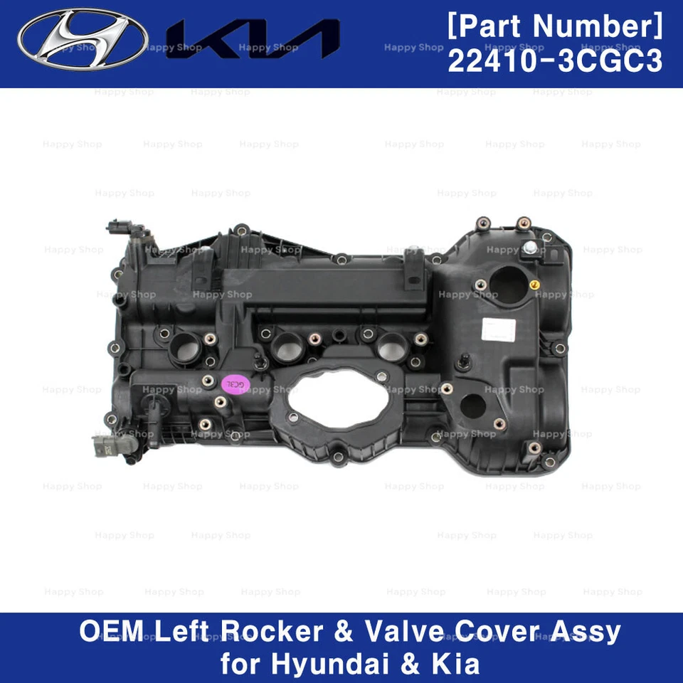 Balancim esquerdo OEM 224103CGC3 e conjunto de tampa de válvula para Hyundai Santa Fe Kia Sorento - Imagem 2 de 4