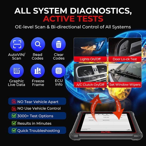 AUTEL MP900-BT KIT AUTO OBD2 Diagnóstico Sistemas Completos Programación Clave - Imagen 7 de 15