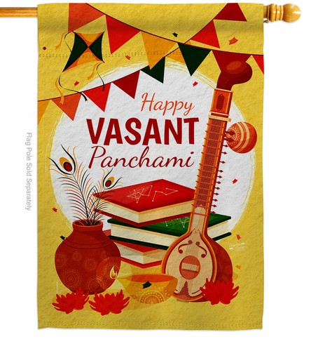 Vasant Panchami Garden Flag Faith Religious Decorative Gift Yard House Banner - Picture 3 of 17