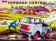 1956 Jeep Fc-150 Forward Control 4-wheel Drive Truck - Advertising Poster 1956 Jeep Fc-150 Forward Control 4-wheel Drive Truck - Advertising Poster