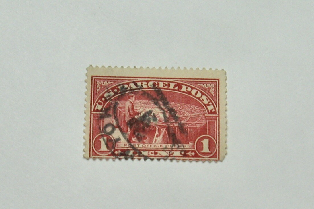 1913 U.S. Parcel Post (Postoffice Clerk) 1 Cent Stamp | eBay